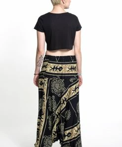 HaremPants.com Turtle Print Jumpsuit Harem Pants In Gold Women's 10 HaremPants.com Turtle Print Jumpsuit Harem Pants In Gold Women's