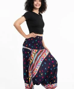 HaremPants.com Triangles Jumpsuit Harem Pants In Navy