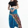 HaremPants.com Triangles Jumpsuit Harem Pants In Ocean Blue