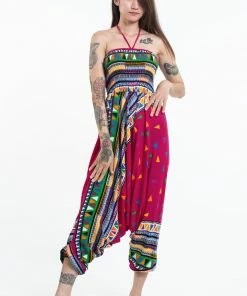 HaremPants.com Drop Crotch Harem Pants Triangles Jumpsuit Harem Pants In Pink 11 HaremPants.com Drop Crotch Harem Pants Triangles Jumpsuit Harem Pants In Pink