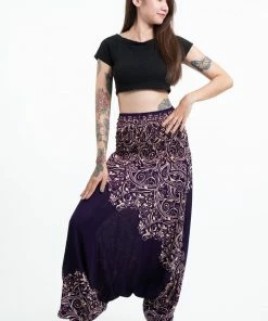 HaremPants.com Vines Jumpsuit Harem Pants In Purple Women's