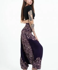 HaremPants.com Vines Jumpsuit Harem Pants In Purple Women's