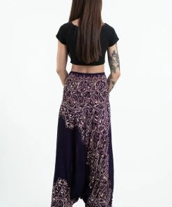 HaremPants.com Vines Jumpsuit Harem Pants In Purple Women's