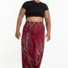 HaremPants.com Plus Size Diamond Peacock Drop Crotch Women's Harem Pants In Red 1 HaremPants.com Plus Size Diamond Peacock Drop Crotch Women's Harem Pants In Red