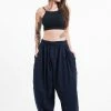 HaremPants.com Genie Women's Cotton Harem Pants In Navy
