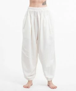 HaremPants.com Genie Women's Cotton Harem Pants In White