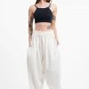 HaremPants.com Genie Women's Cotton Harem Pants In White
