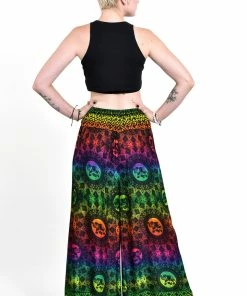 HaremPants.com Women's Rainbow Elephant Palazzo Style Elephant Pants In Green 9 HaremPants.com Women's Rainbow Elephant Palazzo Style Elephant Pants In Green