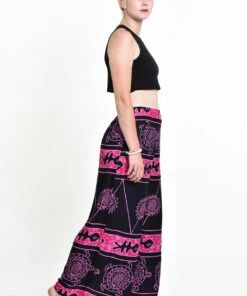 HaremPants.com Turtle Print Palazzo Style Harem Pants In Pink Women's