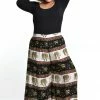 HaremPants.com Women's Plus Size Elephant Bliss Palazzo Style Elephant Pants In Black