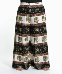 HaremPants.com Women's Plus Size Elephant Bliss Palazzo Style Elephant Pants In Black