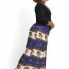 HaremPants.com Plus Size Elephant Bliss Palazzo Style Elephant Pants In Blue Women's