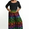 HaremPants.com Plus Size Rainbow Elephant Palazzo Style Elephant Pants In Green Women's