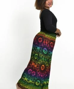 HaremPants.com Plus Size Rainbow Elephant Palazzo Style Elephant Pants In Green Women's