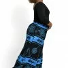 HaremPants.com Women's Plus Size Turtle Print Palazzo Style Harem Pants In Blue