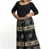 HaremPants.com Plus Size Turtle Print Palazzo Style Harem Pants In Gold