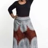 HaremPants.com Plus Size Marble Mandalas Palazzo Style Harem Pants In Brown Women's