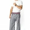 HaremPants.com Unisex Thai Fisherman Pants In Gray Men's