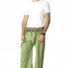 HaremPants.com Unisex Thai Fisherman Pants In Lime Green Men's