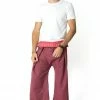 HaremPants.com Unisex Thai Fisherman Pants In Rose Red Men's