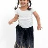 HaremPants.com Diamond Peacock Kids Harem Pants In Black High Cut