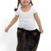 HaremPants.com Summer Super Sale 2022 Peacock Eye Kids Harem Pants In Black