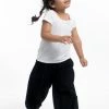 HaremPants.com High Cut Solid Color Kids Harem Pants In Black