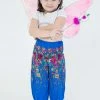 HaremPants.com Floral Kids Harem Pants In Ocean Blue High Cut