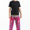 HaremPants.com Peacock Paisley Men's Harem Pants In Pink