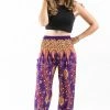 HaremPants.com Peacock Paisley Women's Harem Pants In Purple