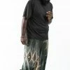 HaremPants.com Plus Size Diamond Peacock Drop Crotch Men's Harem Pants In Green