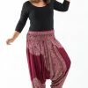 HaremPants.com Plus Size Floral Mandalas Drop Crotch Women's Harem Pants In Red 1 HaremPants.com Plus Size Floral Mandalas Drop Crotch Women's Harem Pants In Red