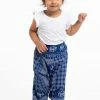HaremPants.com Hill Tribe Elephant Kids Elephant Pants In Blue Low Cut