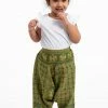 HaremPants.com Hill Tribe Elephant Kids Elephant Pants In Green
