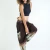 HaremPants.com Solid Top Elephant Women's Elephant Pants In Brown