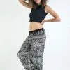 HaremPants.com Tribal Prints Women's Harem Pants In Black