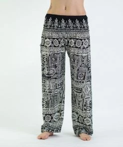 HaremPants.com Tribal Prints Women's Harem Pants In Black