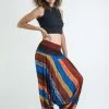 HaremPants.com Boho Rust Striped Jumpsuit Women's Harem Pants