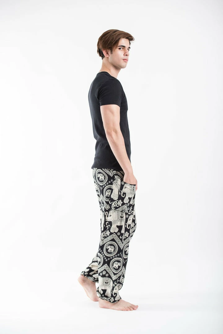 HaremPants.com Imperial Elephant Men's Elephant Pants In Black 5 HaremPants.com Imperial Elephant Men's Elephant Pants In Black