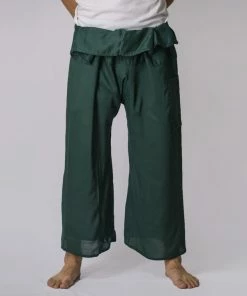 HaremPants.com Unisex Thai Fisherman Pants In Green