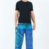 HaremPants.com Tribal Chakras Men's Harem Pants In Blue