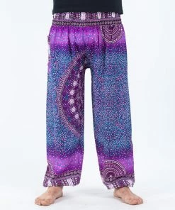 HaremPants.com Tribal Chakras Men's Harem Pants In Purple