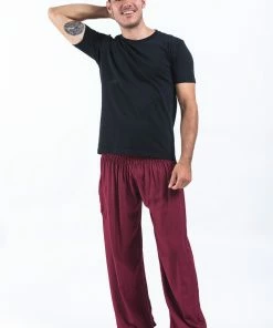 HaremPants.com Solid Color Men's Harem Pants In Red
