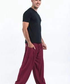 HaremPants.com Solid Color Men's Harem Pants In Red