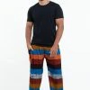 HaremPants.com Boho Rust Striped Men's Harem Pants