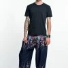 HaremPants.com Floral Men's Harem Pants In Blue