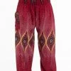 HaremPants.com Diamond Peacock Men's Harem Pants In Red