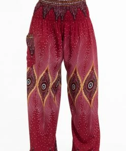 HaremPants.com Diamond Peacock Men's Harem Pants In Red