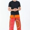 HaremPants.com Tribal Chakras Men's Harem Pants In Orange