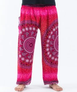 HaremPants.com Tribal Chakras Men's Harem Pants In Pink